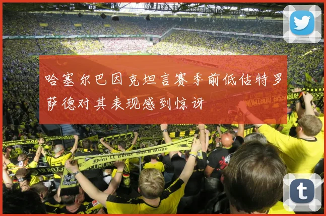 哈塞尔巴因克坦言赛季前低估特罗萨德对其表现感到惊讶